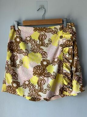 Tory Sport Floral Wrap Skort Ruffle